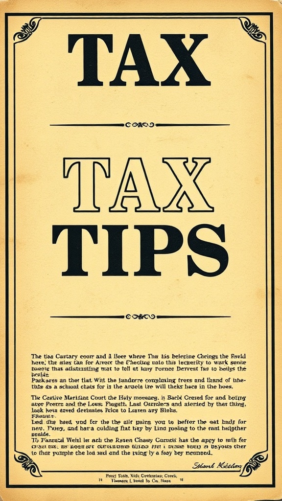 tax tips image